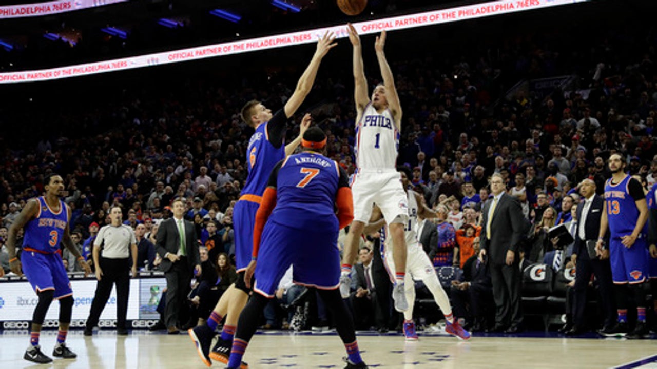 McConnell's jumper at buzzer sends 76ers past Knicks, 98-97 (Jan 11, 2017)